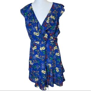 Nicole Miller Ruffle Floral Dress